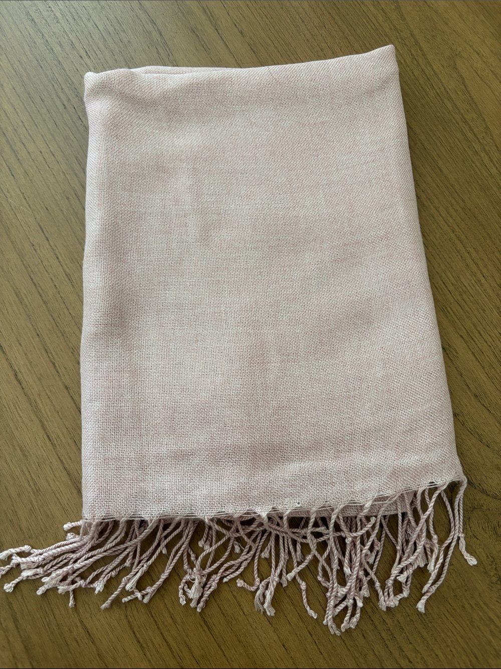 Dusty Pink Women's Fringe Scarf